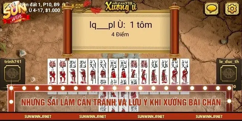 Các lỗi xướng bài cần tránh để không bị phạt đền tiền